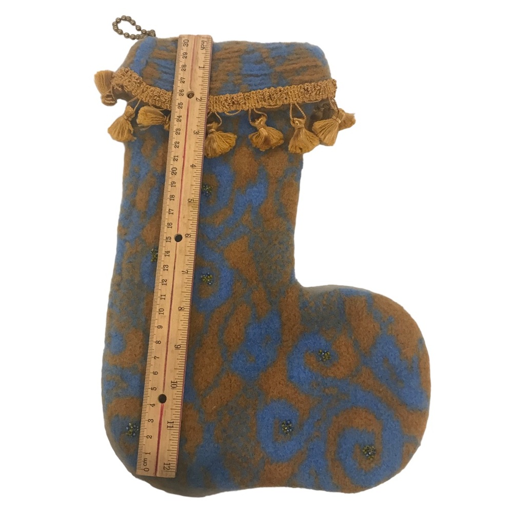 HANDMADE Felted Wool Stocking - Picture 4 of 6